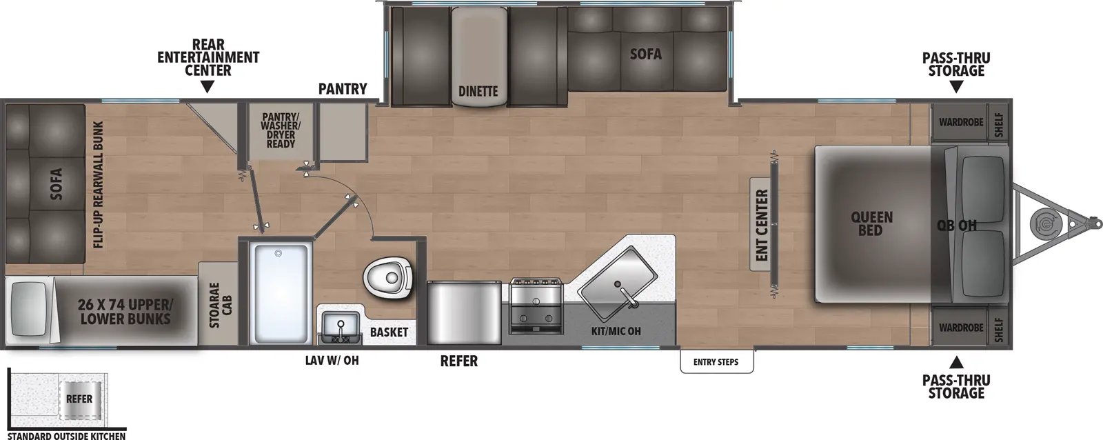 Northern Spirit Dlx & Compact 5300QB Floorplan